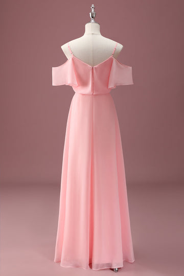 Rosa Cold Shoulder A Line Junior Brudepikekjole